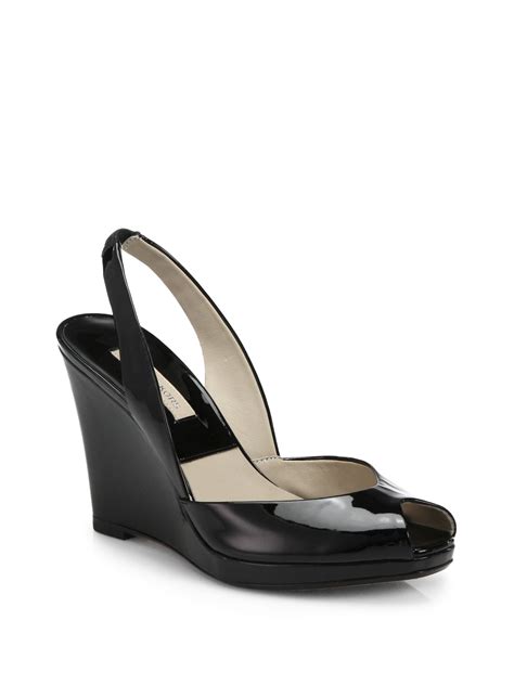 michael kors vivian wedge black|michael kors leather wedge.